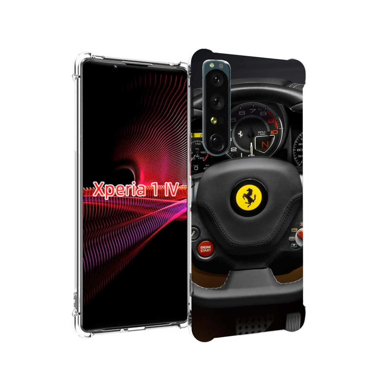 

Чехол накладка MyPads Ферарри для Sony Xperia 1 IV, Прозрачный, Tocco