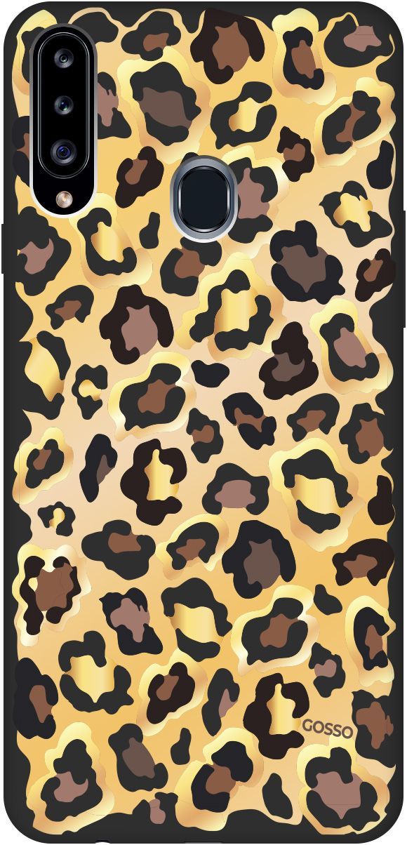 

Матовый чехол на Samsung Galaxy A20s с принтом "Cheetah" черный, Черный;коричневый, 614
