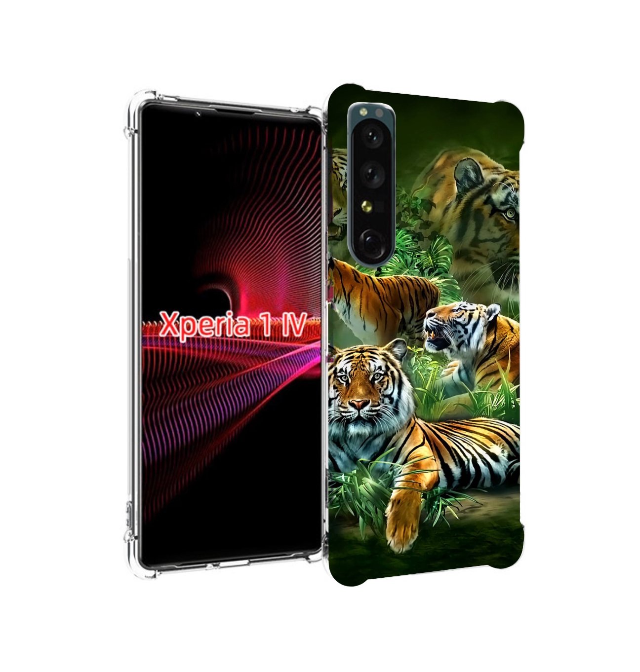 

Чехол накладка MyPads Тигры для Sony Xperia 1 IV, Прозрачный, Tocco