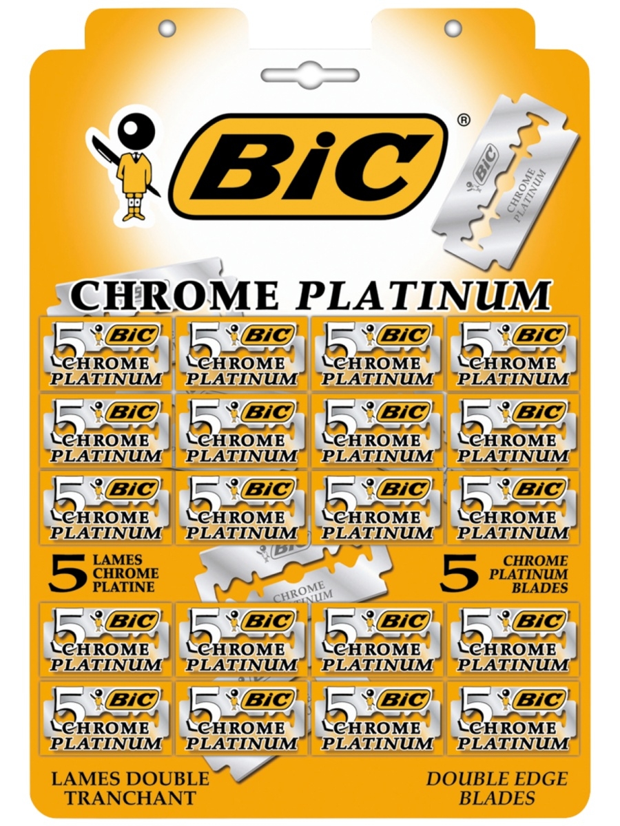 фото Лезвия для станка bic "chrome platinum", 20*5 штук