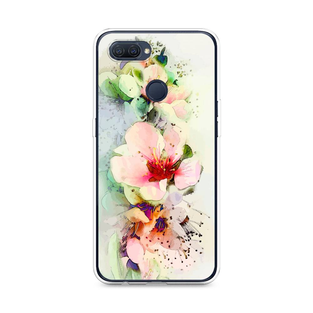 

Чехол для Oppo A12 "Нежные цветы", Зеленый;розовый, 253450-2
