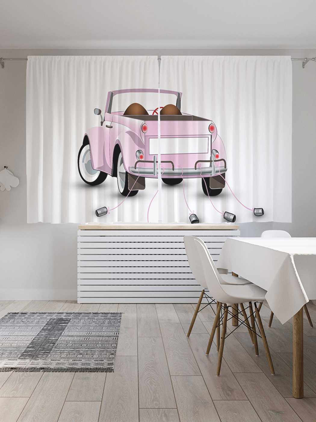 фото Классические шторы joyarty "автомобильный шум", серия oxford delux, 2 полотна 145x180 см