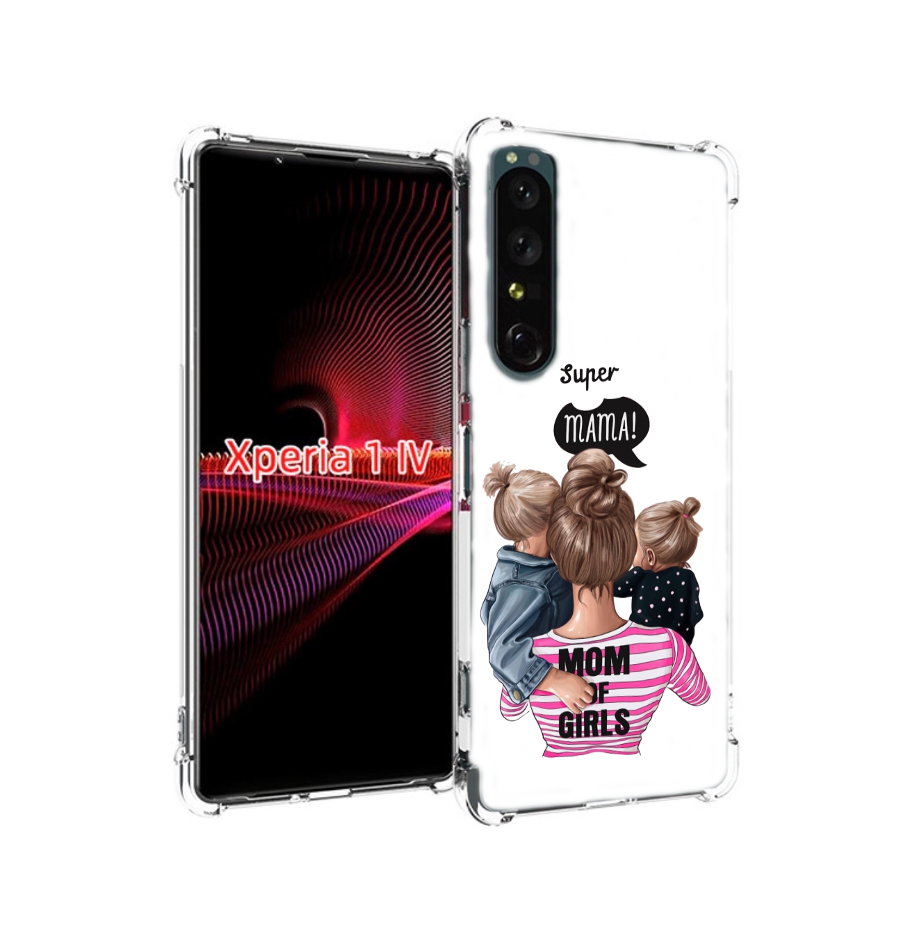 

Чехол накладка MyPads Супер-мама-2 женский для Sony Xperia 1 IV, Прозрачный, Tocco
