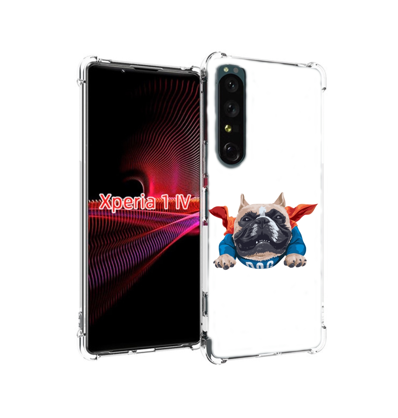 

Чехол задняя-панель-накладка-бампер MyPads Супер-Дог для Sony Xperia 1 IV противоударный, Прозрачный, Tocco
