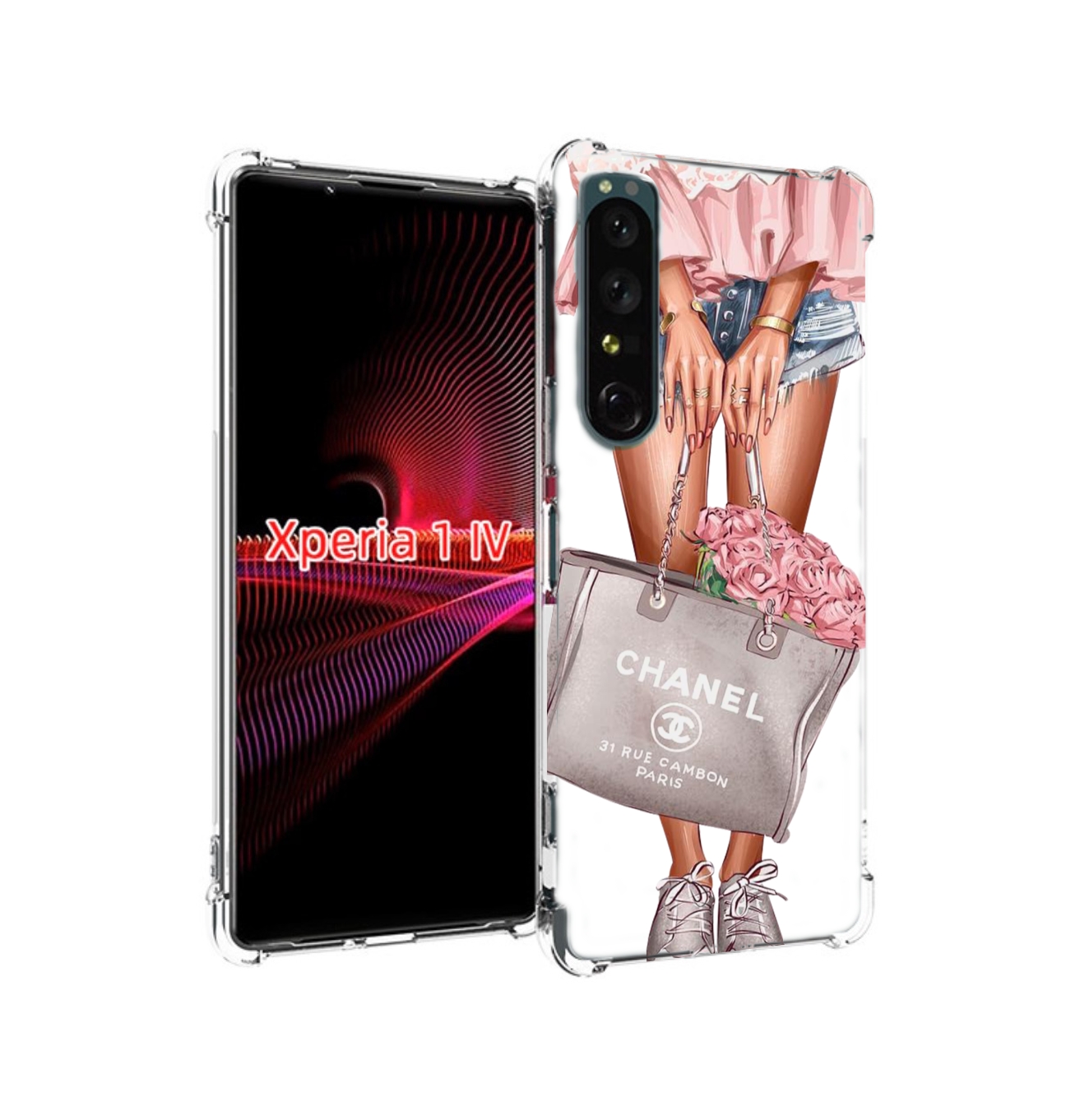 Чехол накладка MyPads Сумка-с-цветами женский для Sony Xperia 1 IV