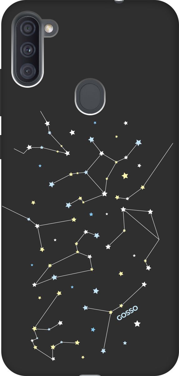 

Чехол на Samsung Galaxy A11/M11 с принтом "Constellations" черный, Черный;белый, 117