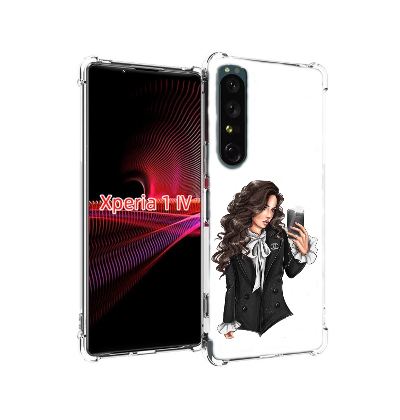 

Чехол накладка MyPads Стильная-девушка для Sony Xperia 1 IV, Прозрачный, Tocco