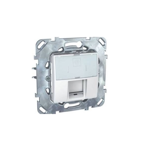 

Розетка комп(RJ45) 2-ая кат 5 (в сборе, без рамки) EcoProfi Белая