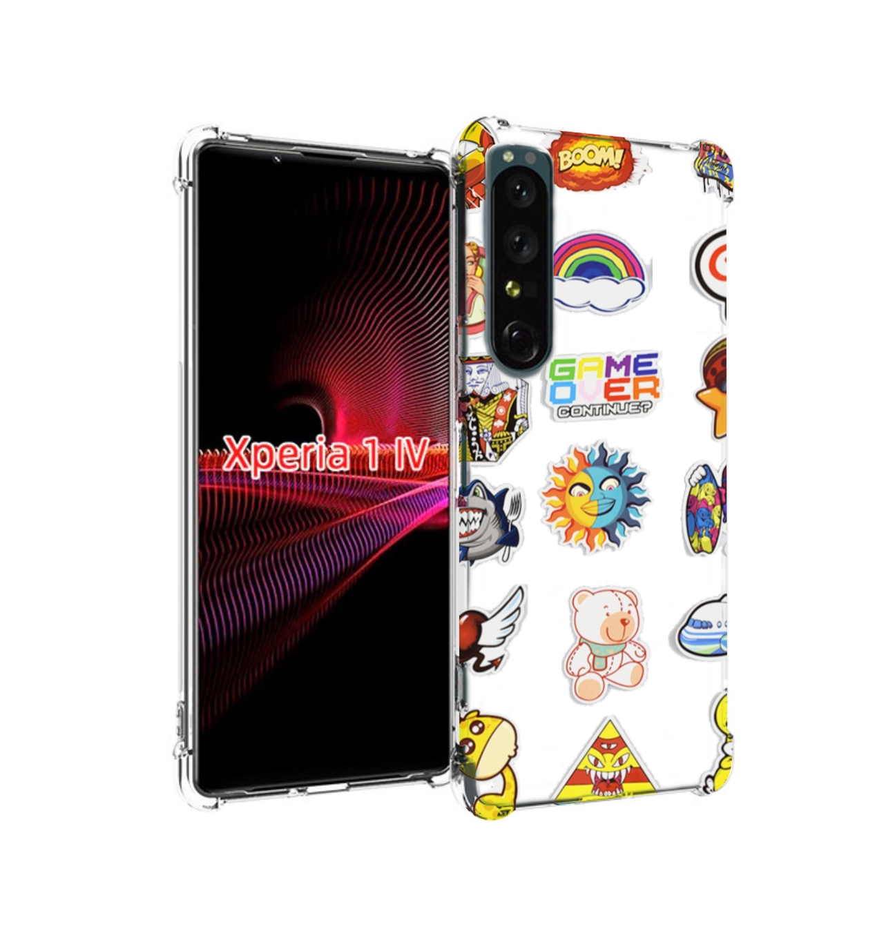 

Чехол накладка MyPads Стикеры для Sony Xperia 1 IV, Прозрачный, Tocco