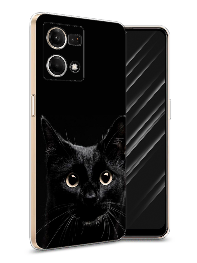 

Чехол Awog на Oppo Reno 8 4G "Добрый кот", Черный, 2511450-1