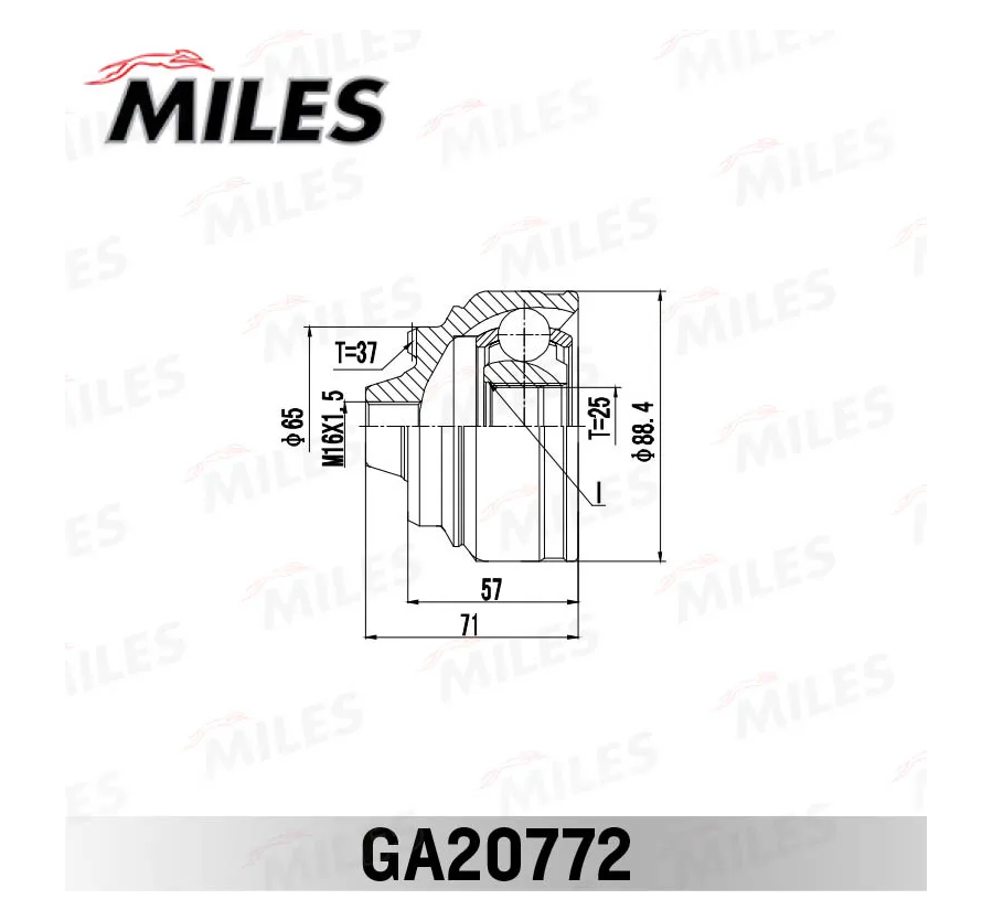 

ШРУС наружный BMW 5 (F10)/7 (F01) 07-15 GA20772