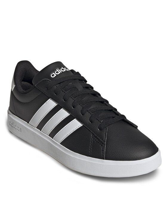 Кеды мужские Adidas Grand Court Cloudfoam Comfort Shoes GW9196 черные 46 2/3 EU
