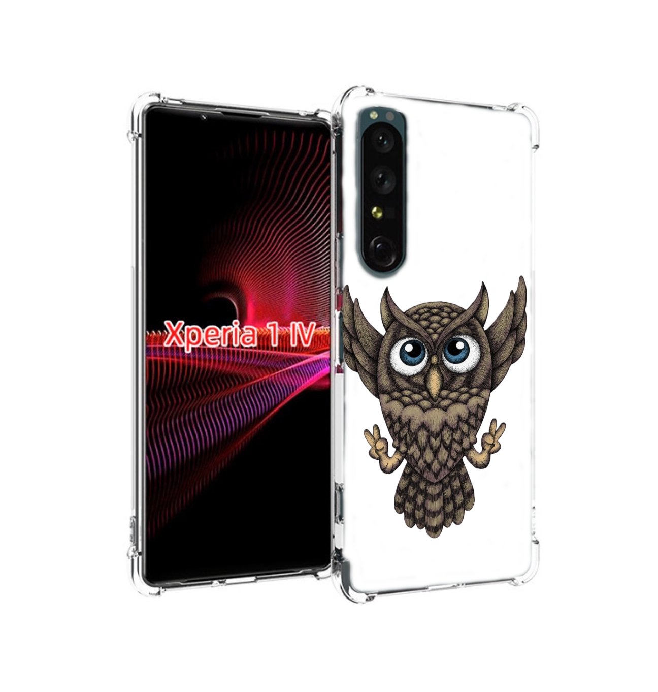 

Чехол накладка MyPads Сова для Sony Xperia 1 IV, Прозрачный, Tocco