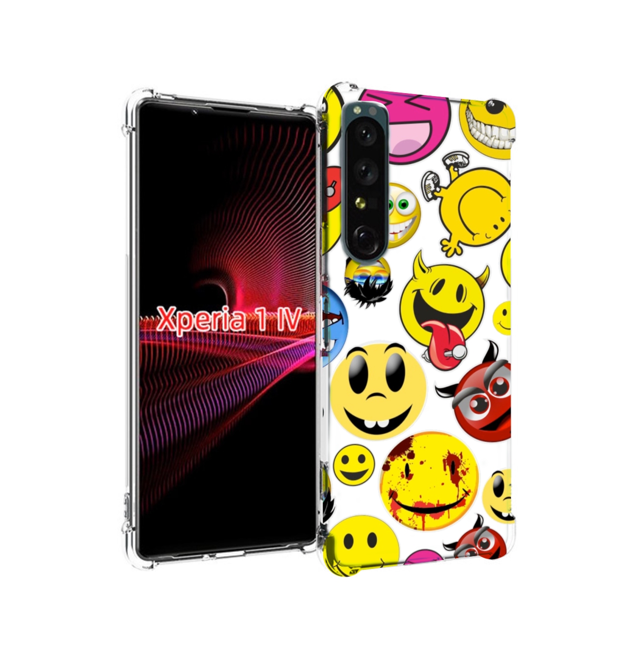 

Чехол накладка MyPads Смайлики для Sony Xperia 1 IV, Прозрачный, Tocco