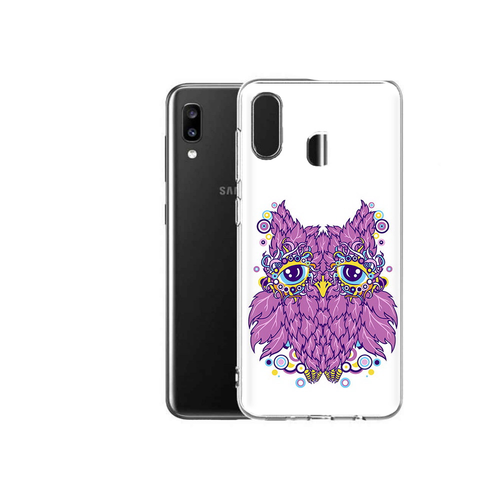 

Чехол MyPads Tocco для Samsung Galaxy A20 Розовая сова, Прозрачный, Tocco