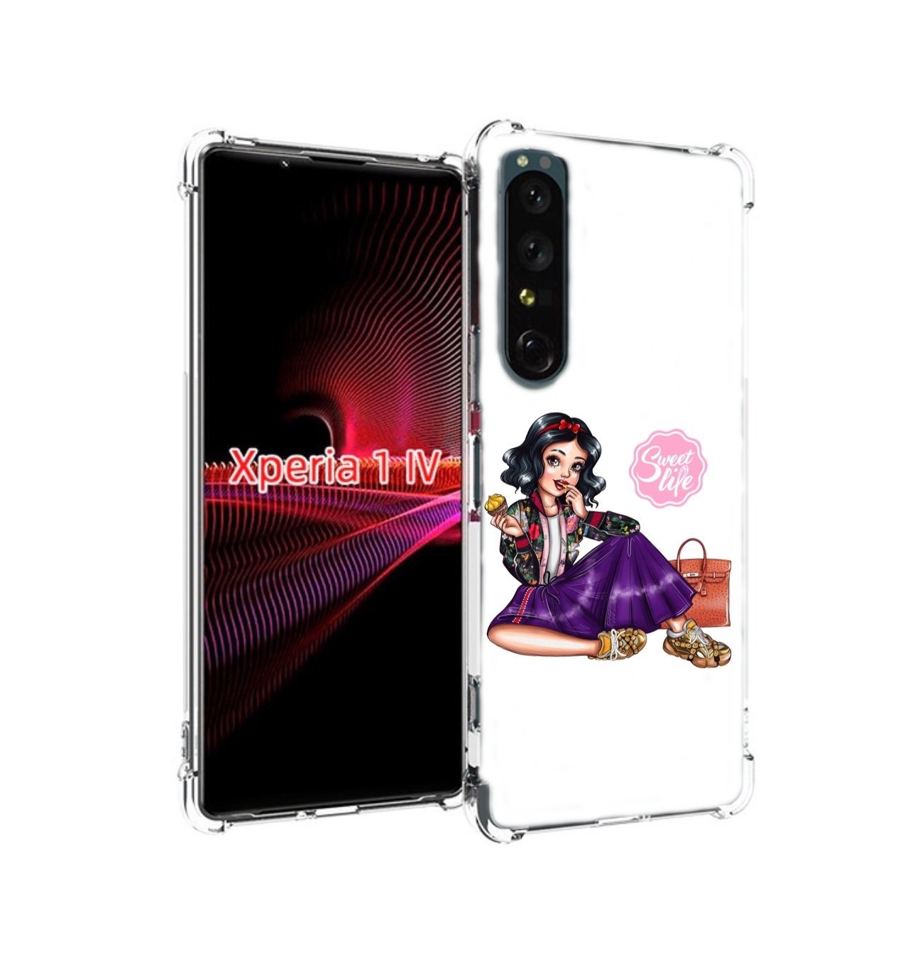 

Чехол накладка MyPads Сладкая-жизнь женский для Sony Xperia 1 IV, Прозрачный, Tocco