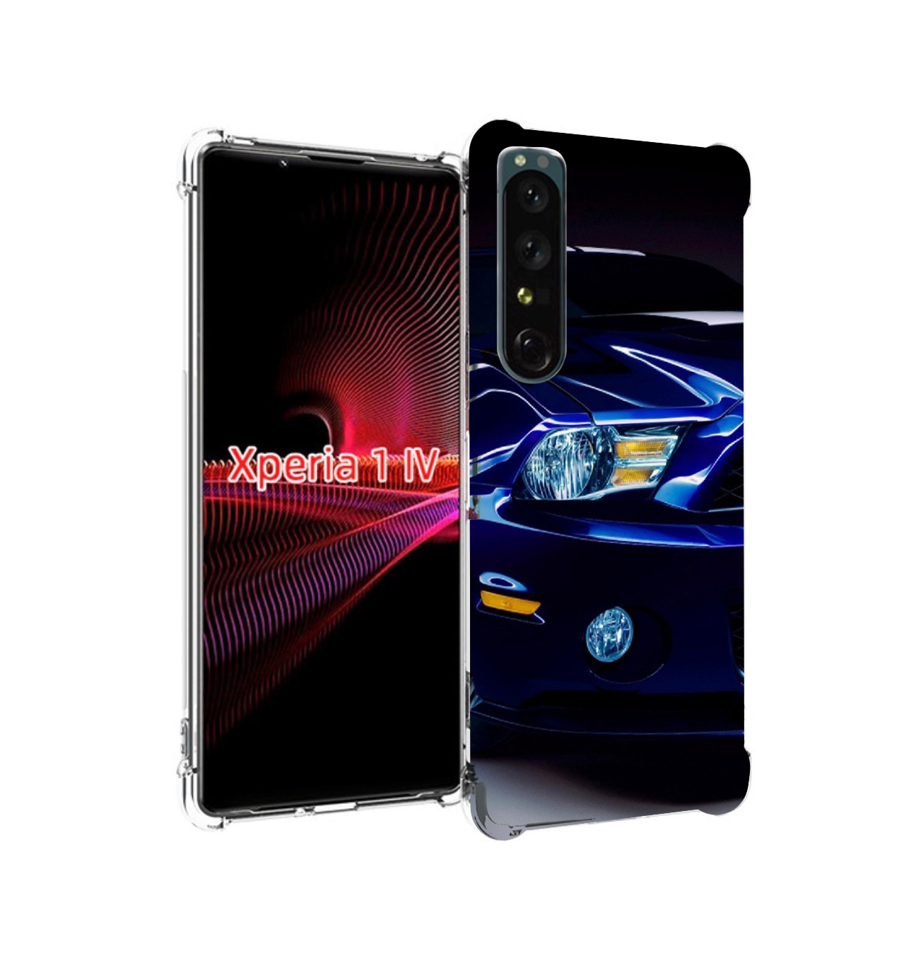 

Чехол накладка MyPads Синяя-машина для Sony Xperia 1 IV, Прозрачный, Tocco