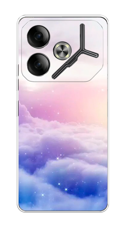 

Чехол на Tecno Pova 6 "Небеса", Голубой;белый;розовый, 305350-1