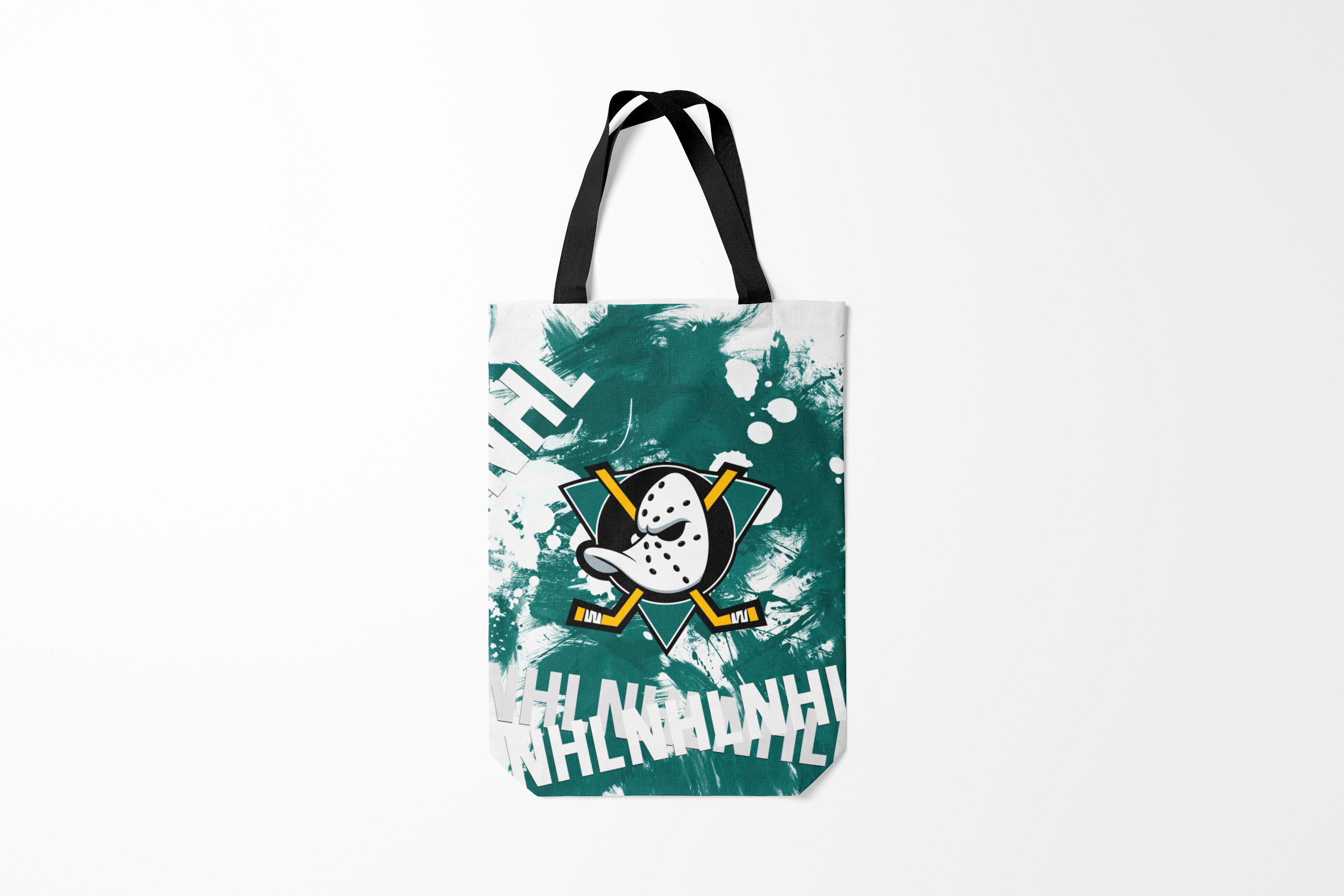

Сумка шoппер унисекс Burnettie NHL Анахайм Дакс Anaheim Ducks, зеленый, NHL Анахайм Дакс Anaheim Ducks