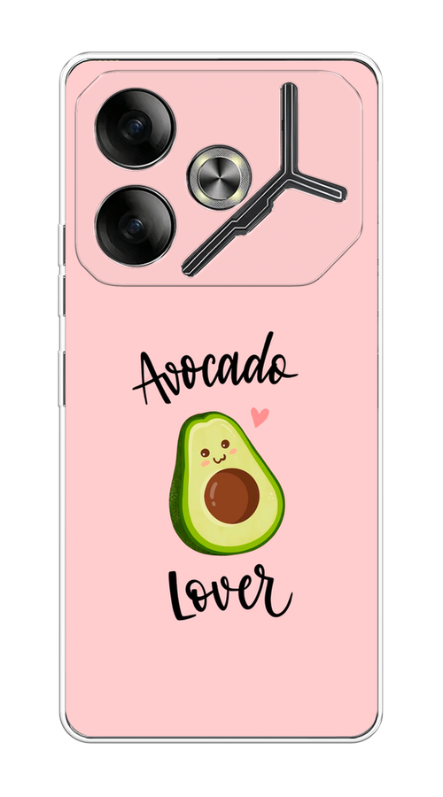 

Чехол на Tecno Pova 6 "Avocado lover", Розовый;зеленый, 305350-1