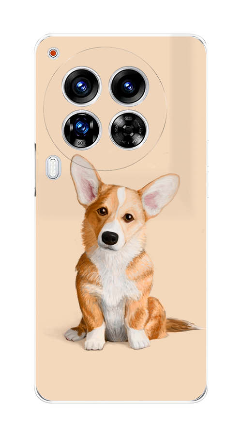 

Чехол на Tecno Camon 30 Premier "Грустный Корги", Коричневый;бежевый, 305450-1