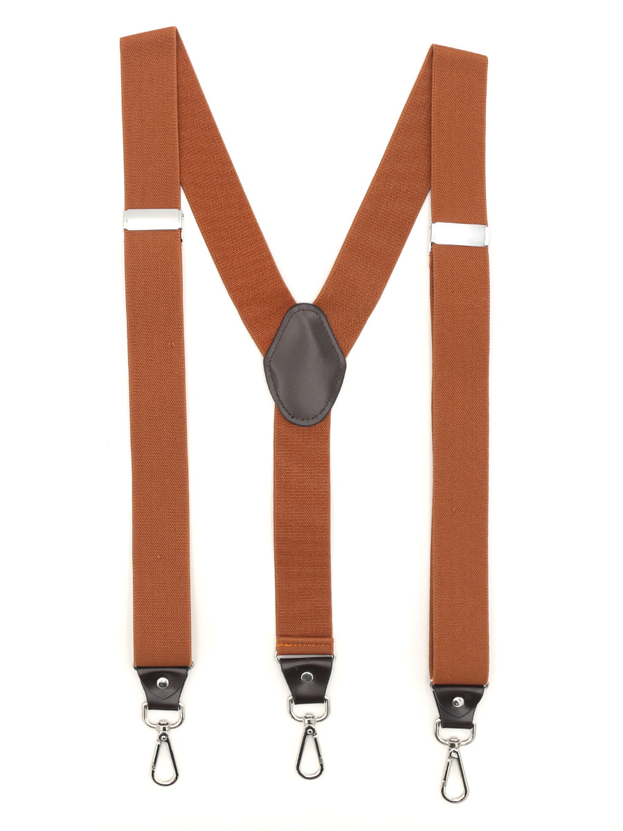 Подтяжки унисекс GENTLETEAM Suspenders-4 коричневые