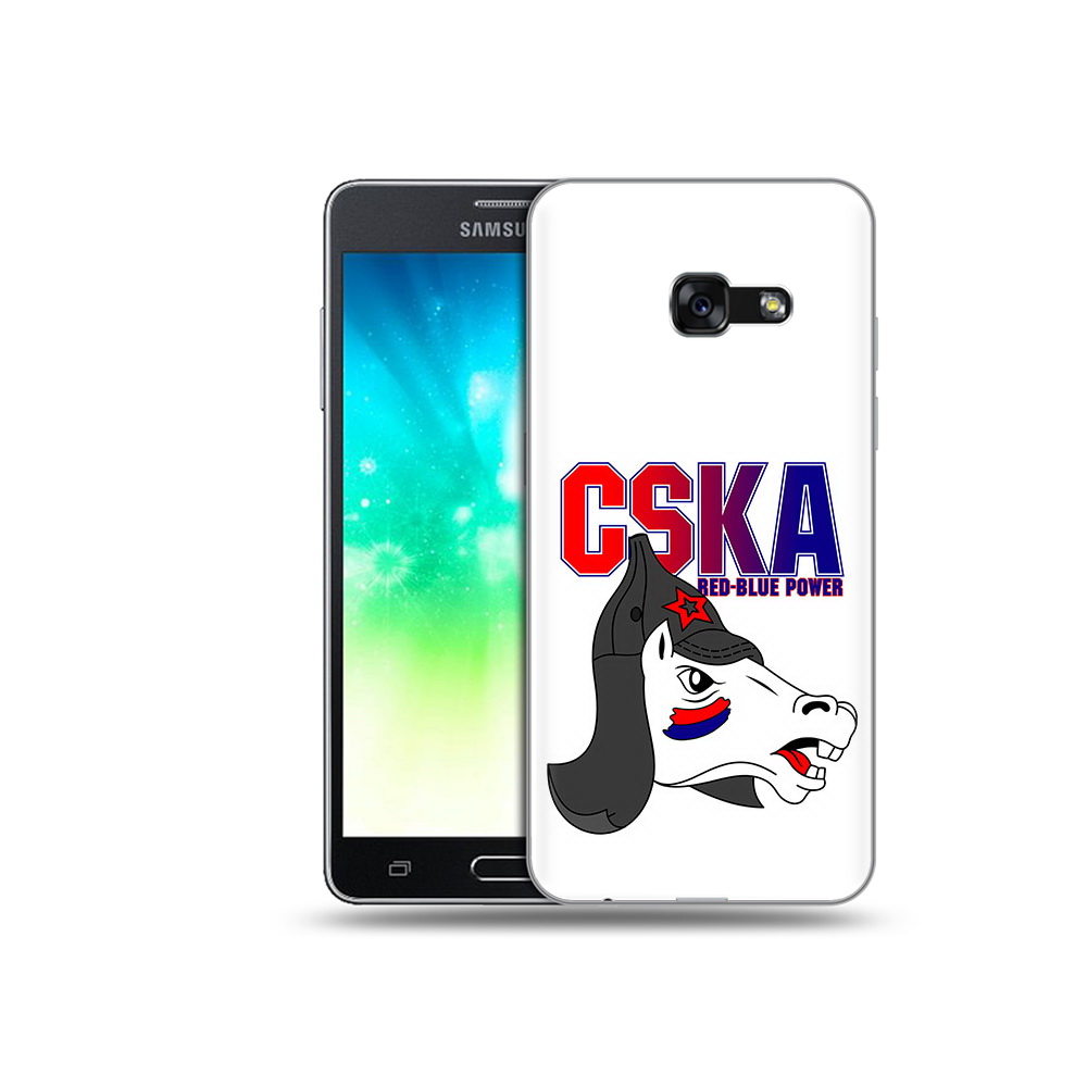 

Чехол MyPads Tocco для Samsung Galaxy A3 (2017) ФК ЦСК лошадка россия (PT51197.565.179), Прозрачный, Tocco