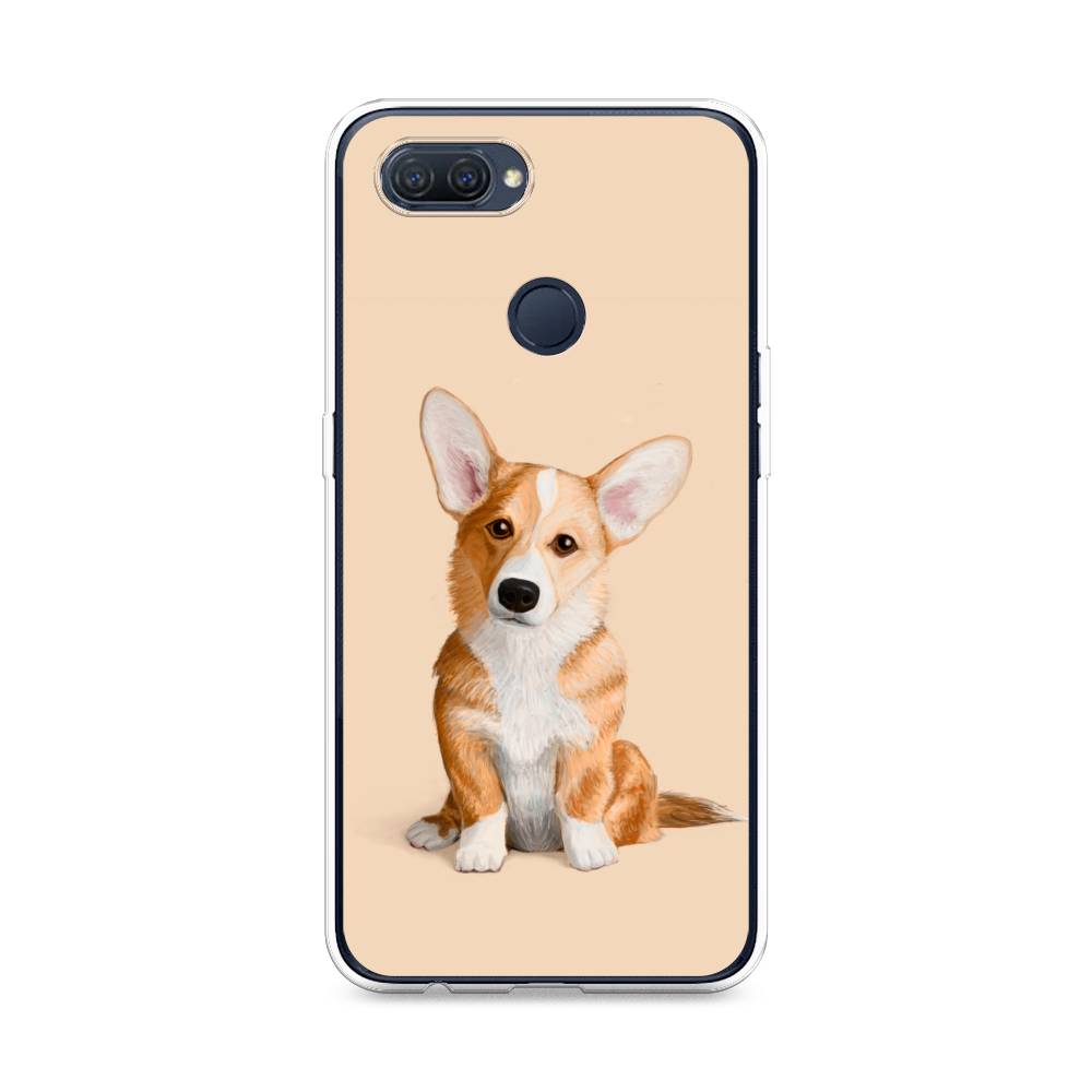 

Чехол для Oppo A12 "Грустный Корги", Коричневый;бежевый, 253450-1