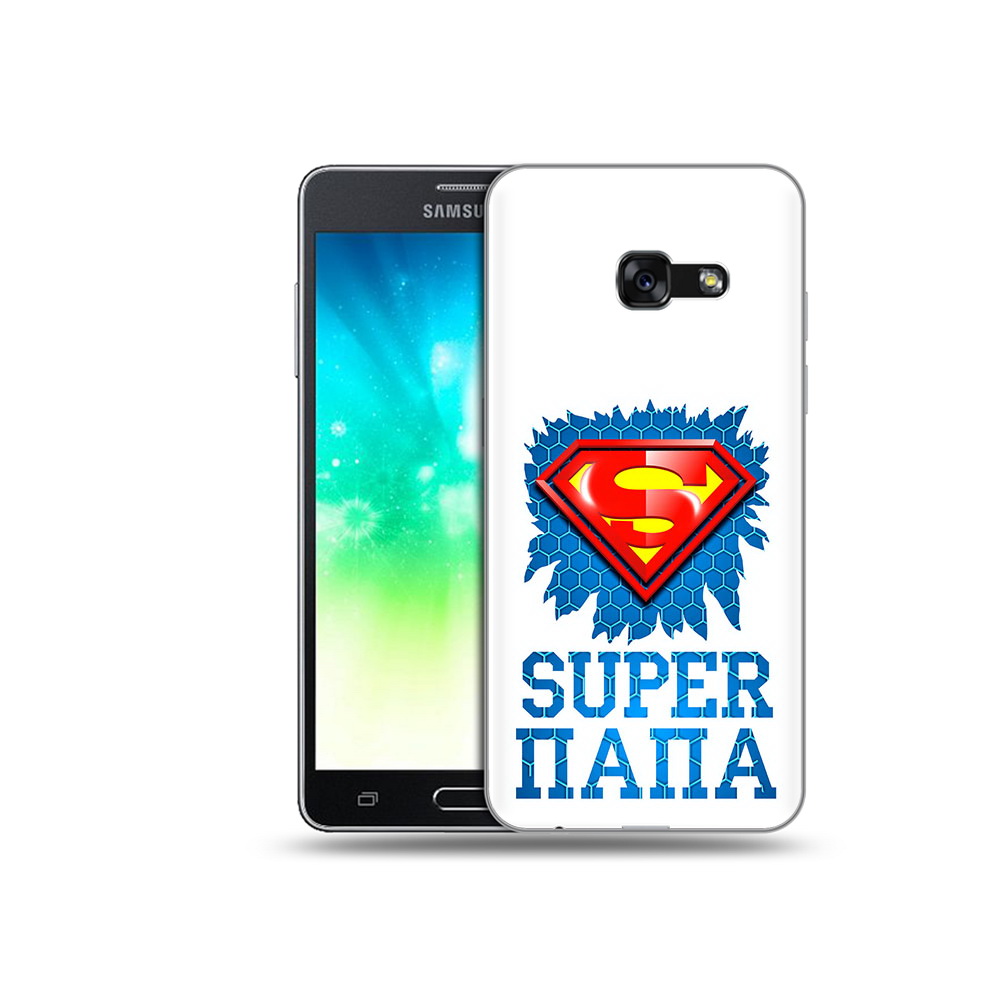 

Чехол MyPads Tocco для Samsung Galaxy A3 (2017) Супер Папа (PT51197.565.165), Прозрачный, Tocco