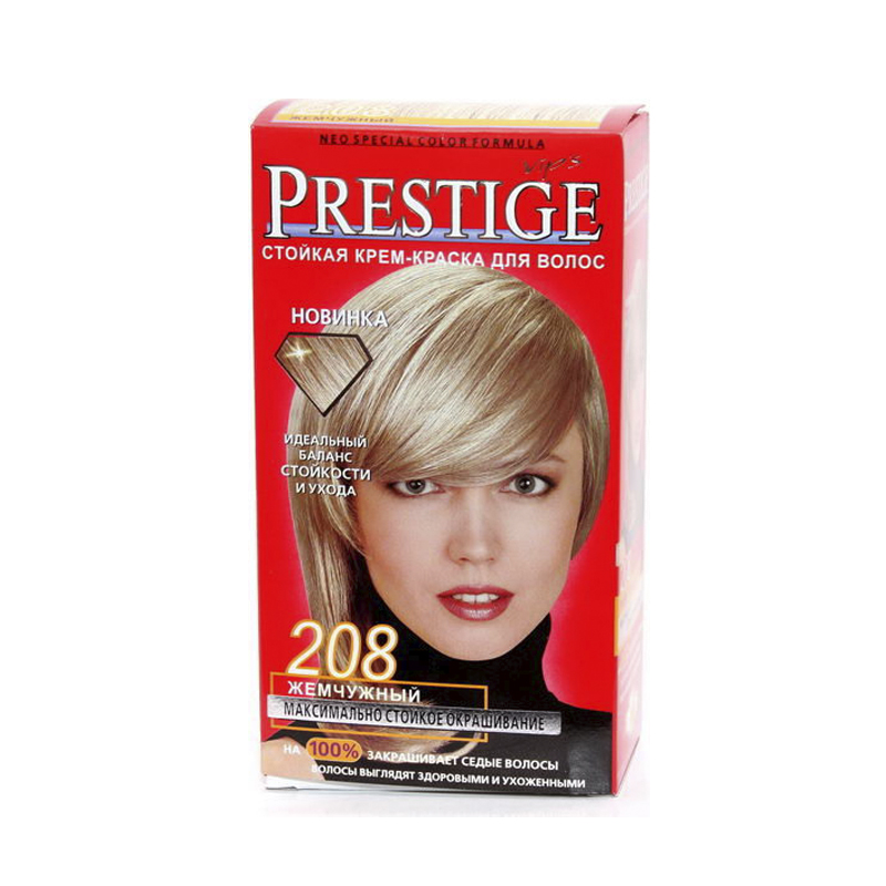 Краска для волос Prestige Prestige т.208 Жемчужный крем краска для волос vip s prestige 205 натурально русый 115 мл