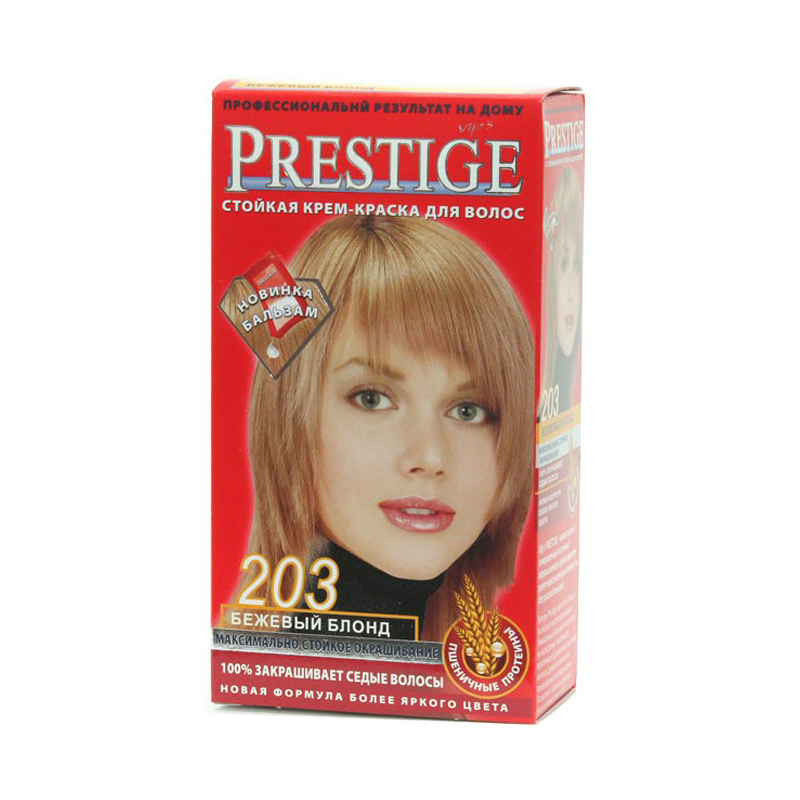 Краска для волос Prestige Prestige т.203 Бежевый блонд стойкая крем краска colorianne prestige b014267 7 32 бежевый блонд 100 мл базовые тона