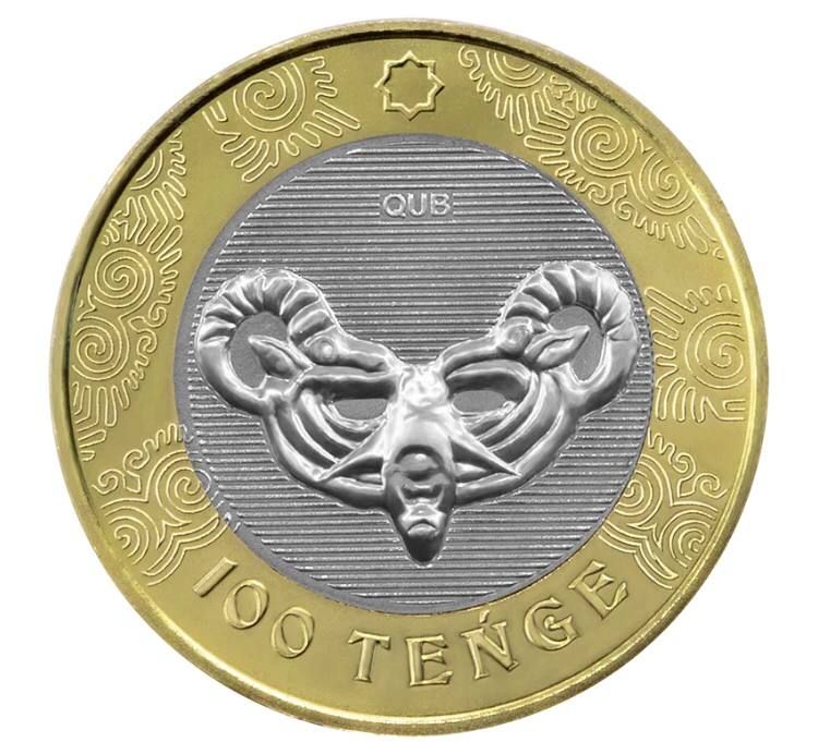 

Монета 100 тенге Маска, Сакский стиль, Казахстан 2022 UNC