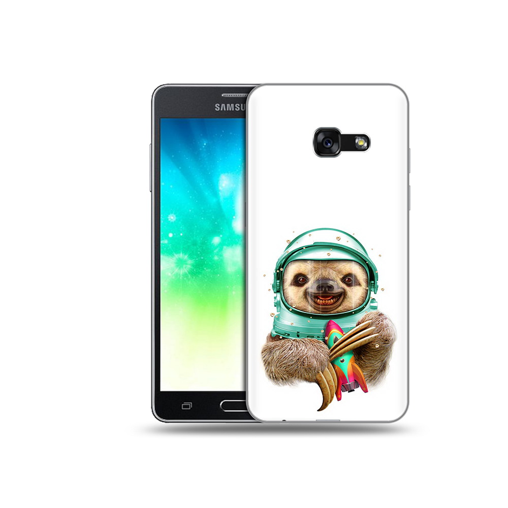 Чехол MyPads Tocco для Samsung Galaxy A3 (2017) Ленивец астронавт (PT51197.565.104)