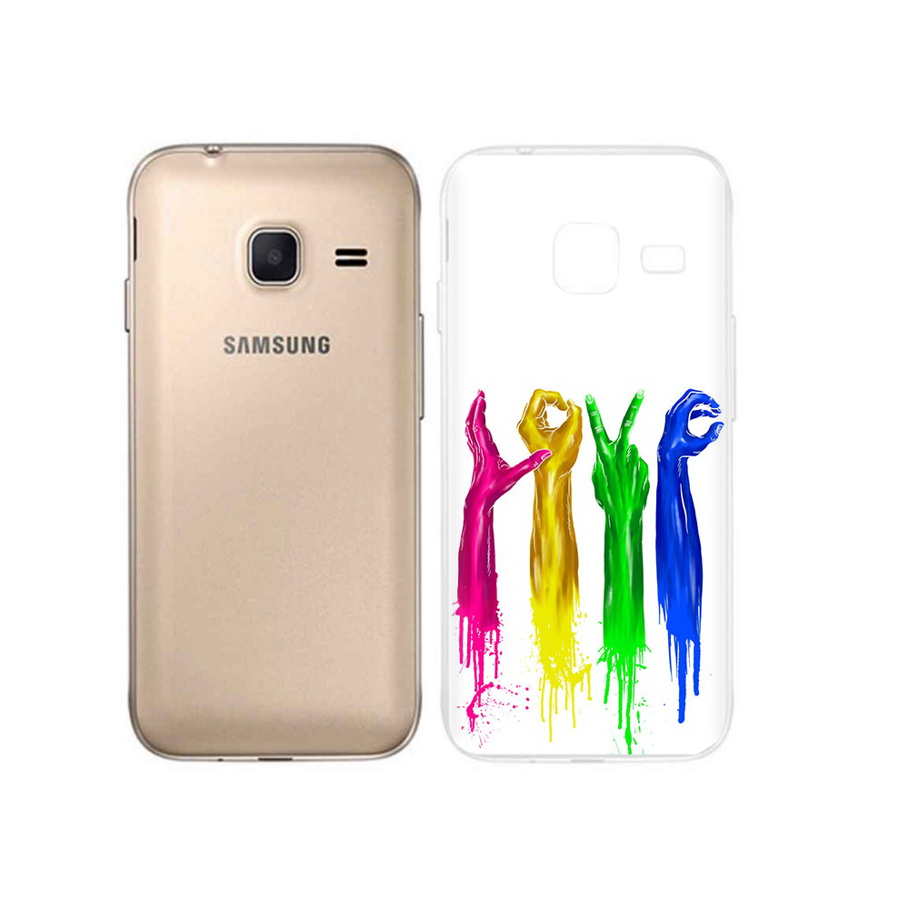 

Чехол MyPads Tocco для Samsung Galaxy J1 mini яркие руки love (PT24300.564.707), Tocco