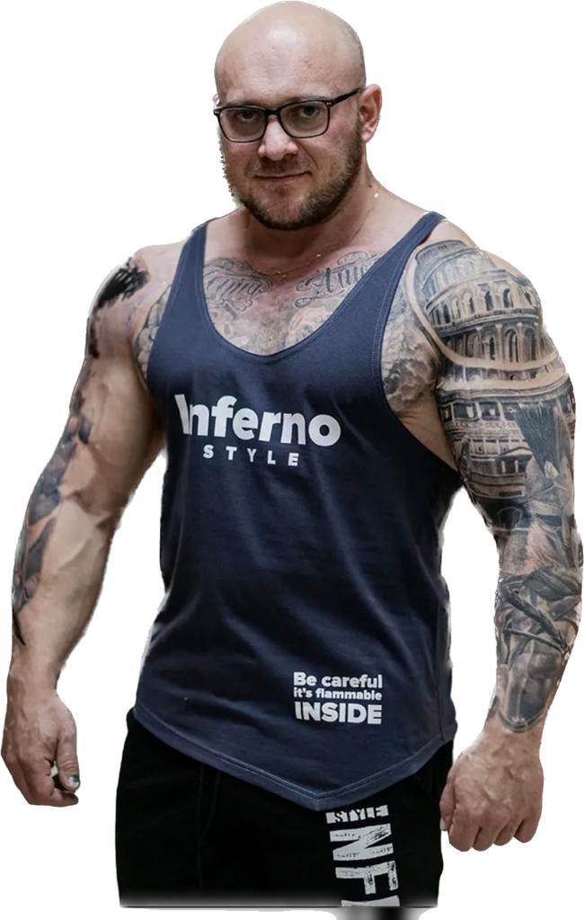 

Майка мужская INFERNO style М-004-002 серая 3XL, Серый, М-004-002