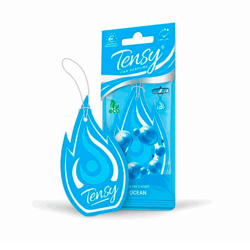 

Ароматизатор в машину Tensy TA57 Океан, Ароматизатор Картон "Tensy" Flame Океан 50шт/бл TA-57
