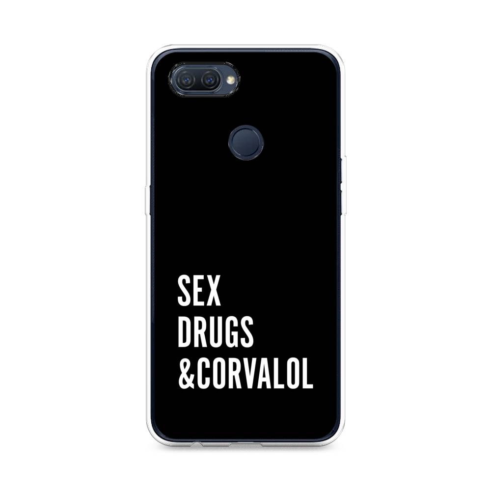

Чехол для Oppo A12 "Corvalol", Черный;серый;белый, 253450-6