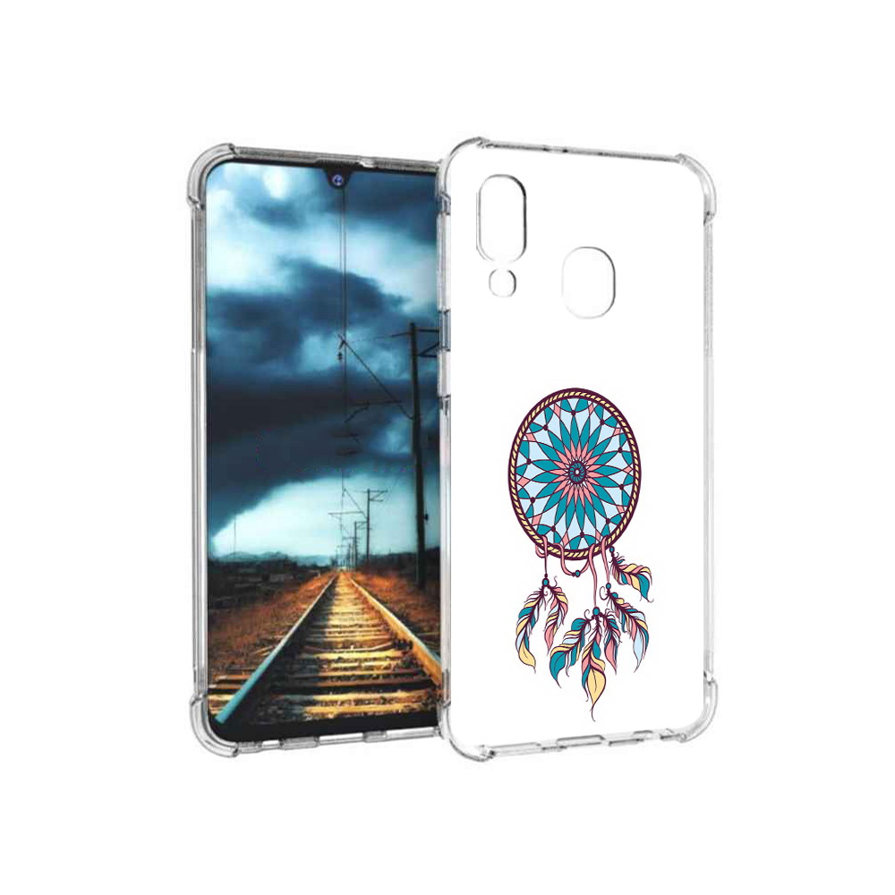 

Чехол MyPads Tocco для Samsung Galaxy A40 ловец снов синий (PT128655.504.443), Прозрачный, Tocco