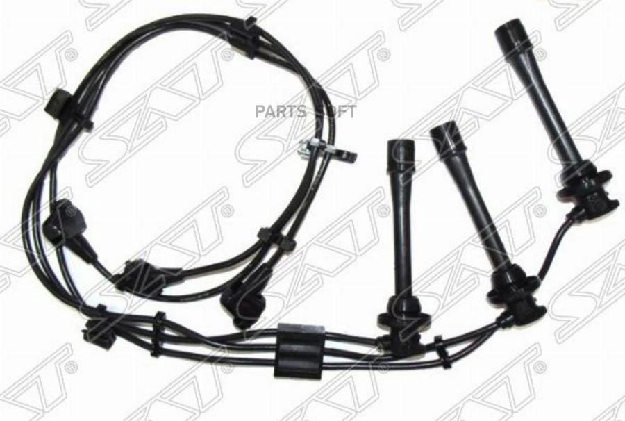 SAT Провода высоковольтные TOYOTA LAND CRUISER PRADO ##J12# 5VZ-FE (кругл. резин.)