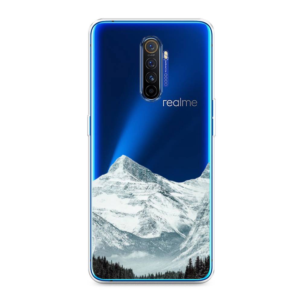

Чехол на Realme X2 Pro "Горы арт 1", Белый;зеленый, 251750-2