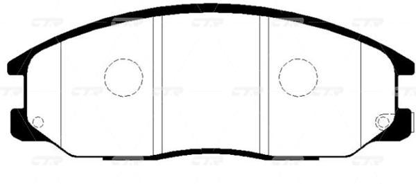 

Тормозные колодки Ctr GK0563