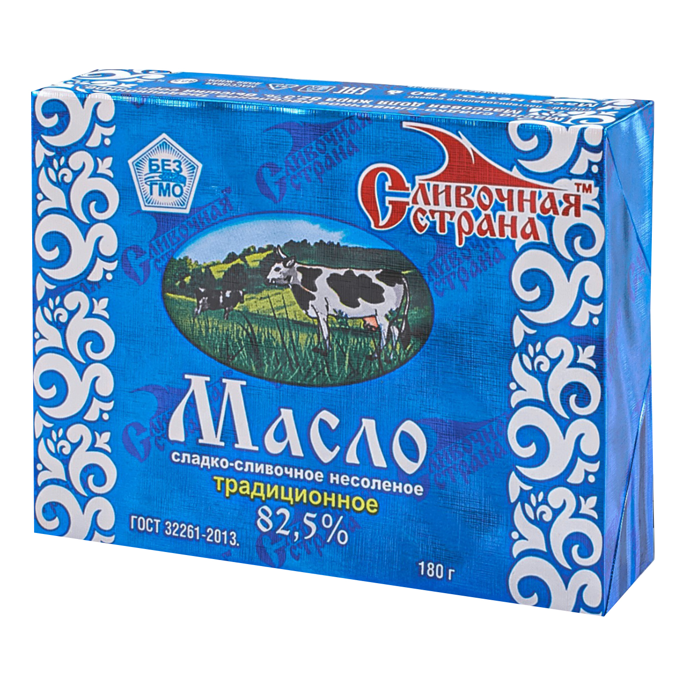 

Сладкосливочное масло несоленое Сливочная Страна Традиционное 82,5% БЗМЖ 180 г