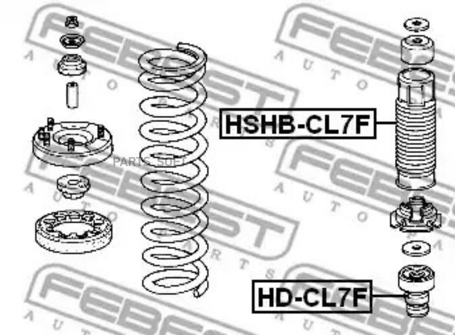 

FEBEST Пыльник аморт.пер.HONDA ACCORD CL 2002-2008 FEBEST HSHB-CL7F