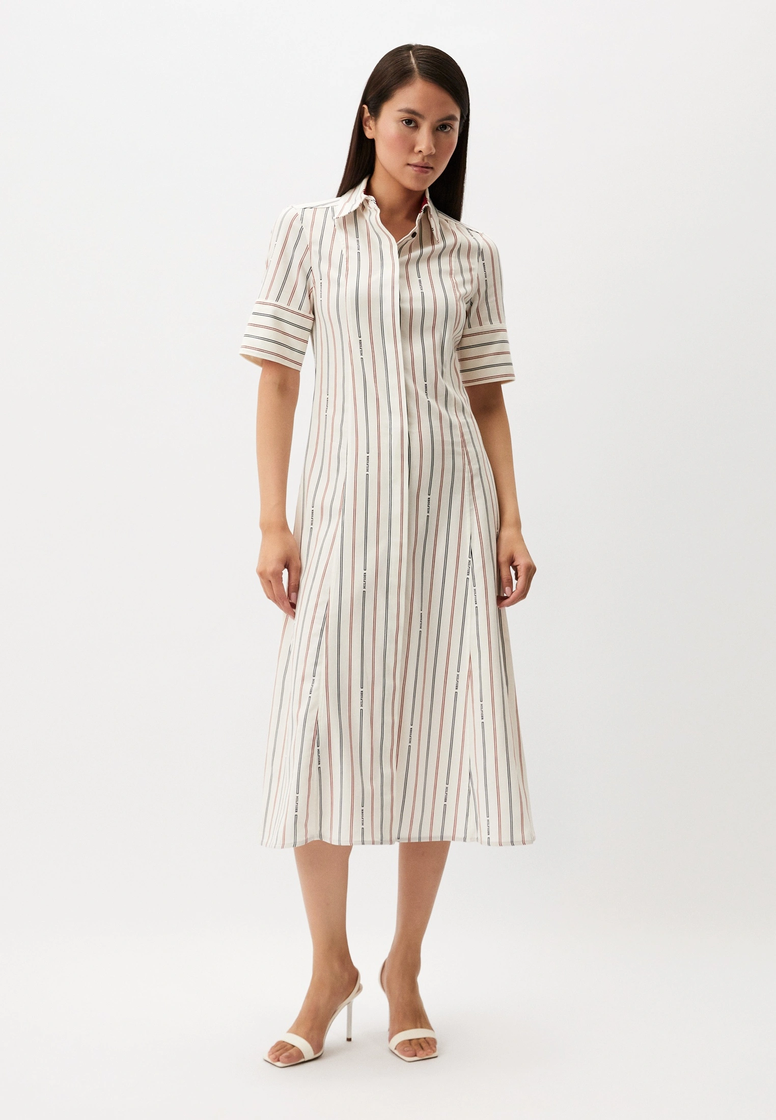 Платье Tommy Hilfiger для женщин белый-03L48 WW0WW42317 34990₽