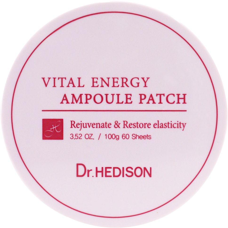 Гидрогелевые патчи для глаз Dr. Hedison Vital Energy Ampoule Patch shiseido крем для кожи вокруг глаз энергетический защита от воздействия цифровых устройств essential energy