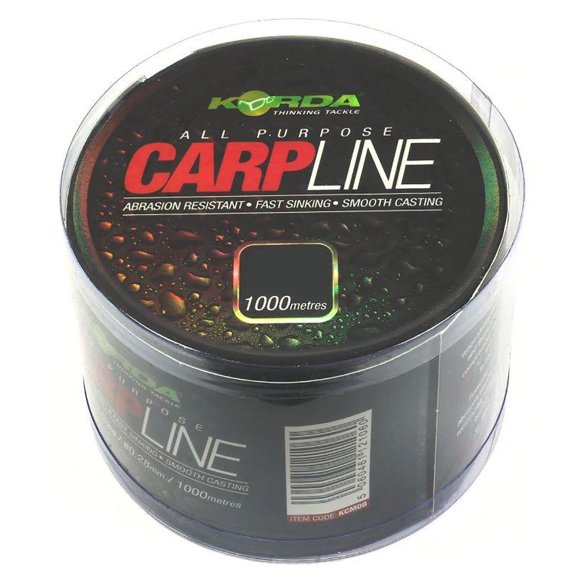 фото Леска korda carp line 0,40мм 1000м 15lb kcm15