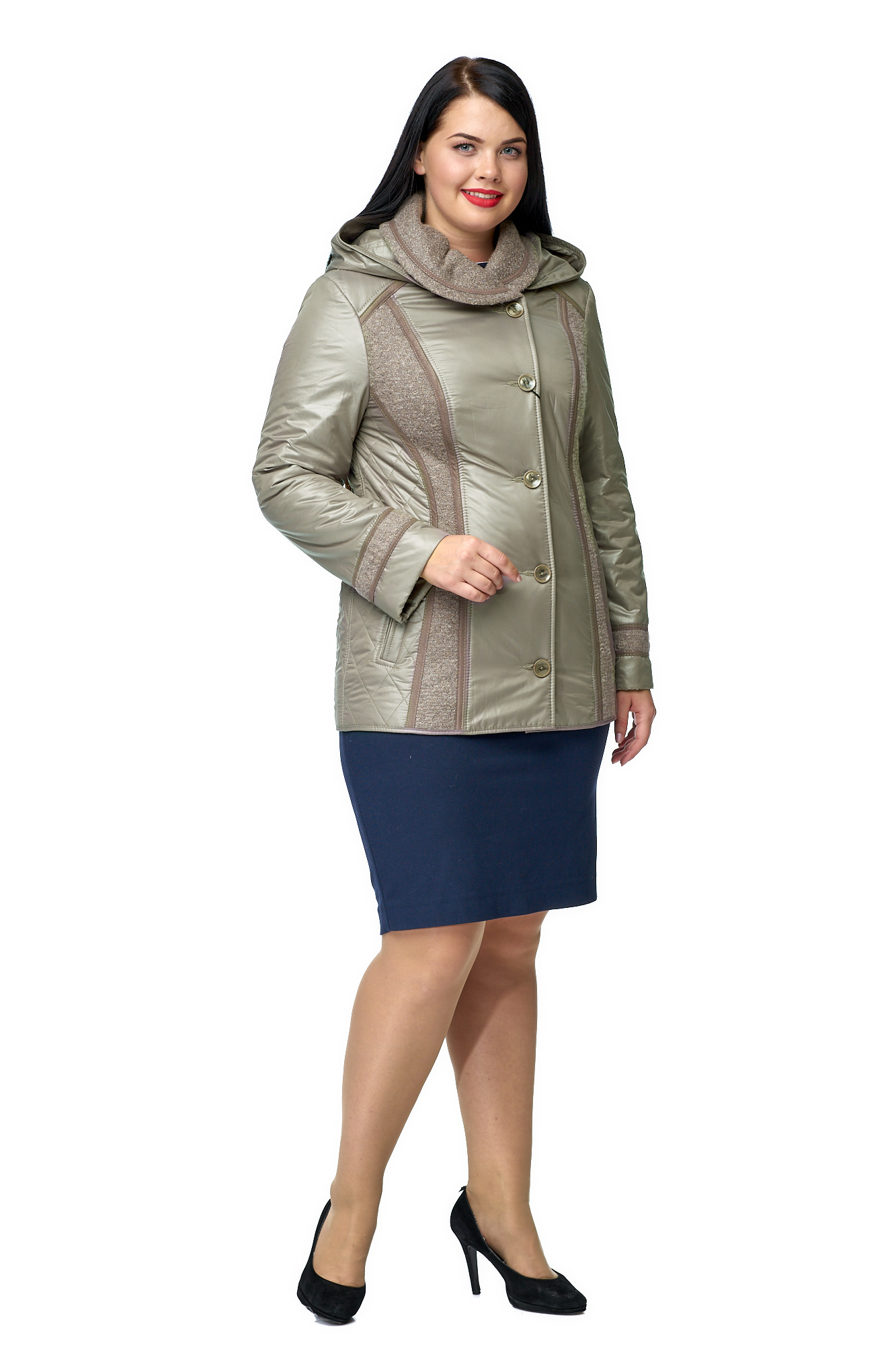 

Куртка женская МОСМЕХА 8011776 хаки 48 RU, 8011776