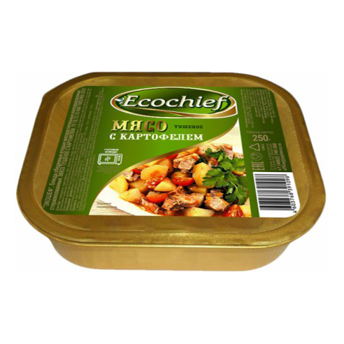 

Мясо тушеное с картофелем Ecochief 250 г
