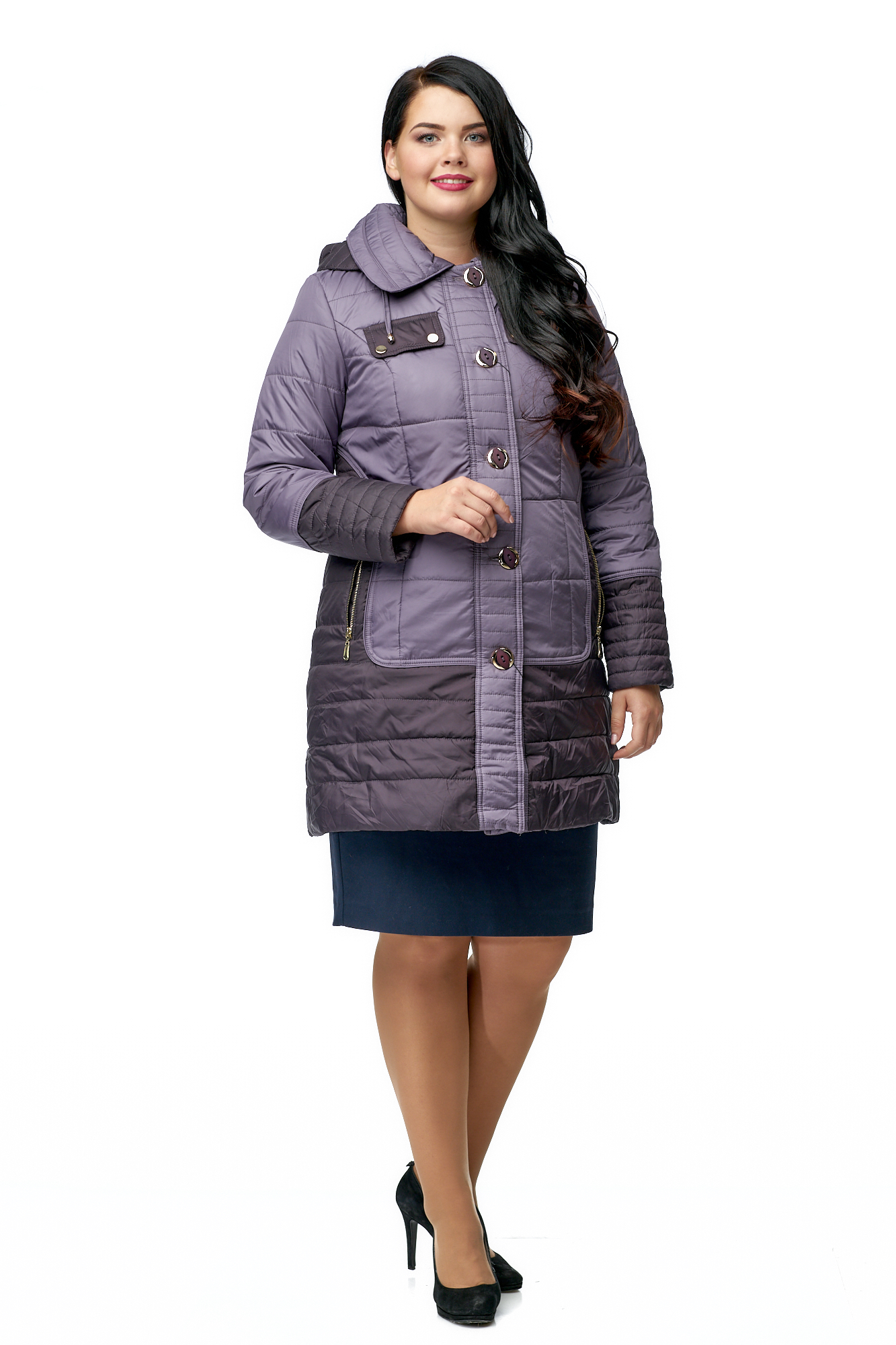 

Куртка женская МОСМЕХА 8010570 серая 58 RU, Серый, 8010570
