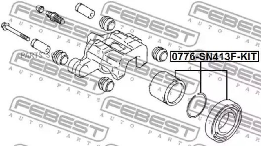 

FEBEST Поршень торм.cуппорта SUZUKI JIMNY SN413 1998- FEBEST 0776-SN413F-KIT